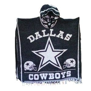 Dallas Cowboys Mexican Poncho - Stylish Fan Gear for Game Day | Dark Blue